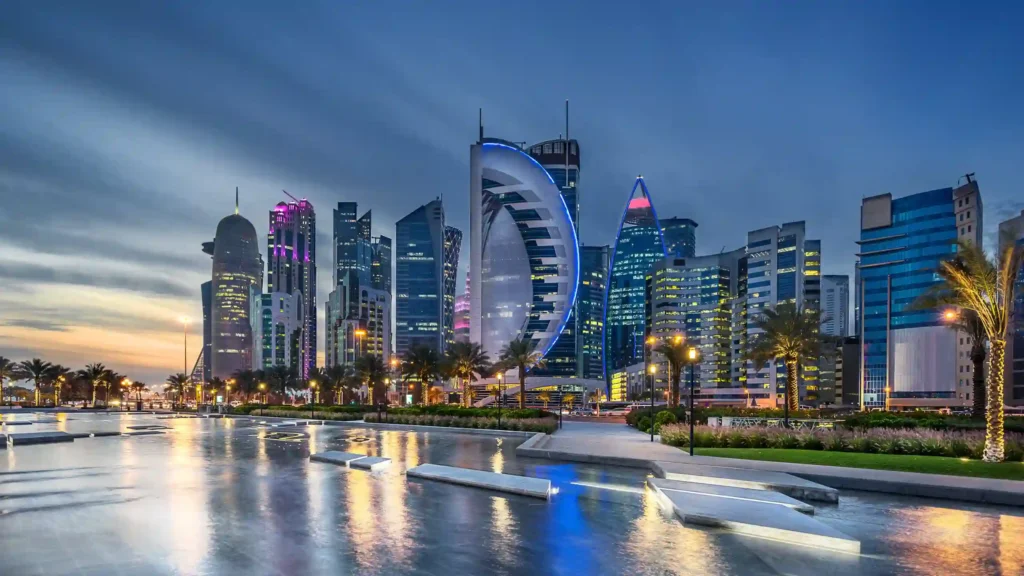 A Glimpse of Corniche Doha