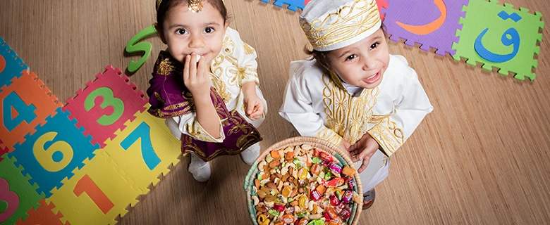 Distributing Sweets-filled Bags to Kids