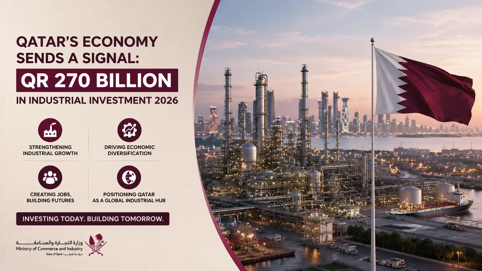Qatar's Economy Sends A Signal- QR 270 Billion in Industrial Investment 2026