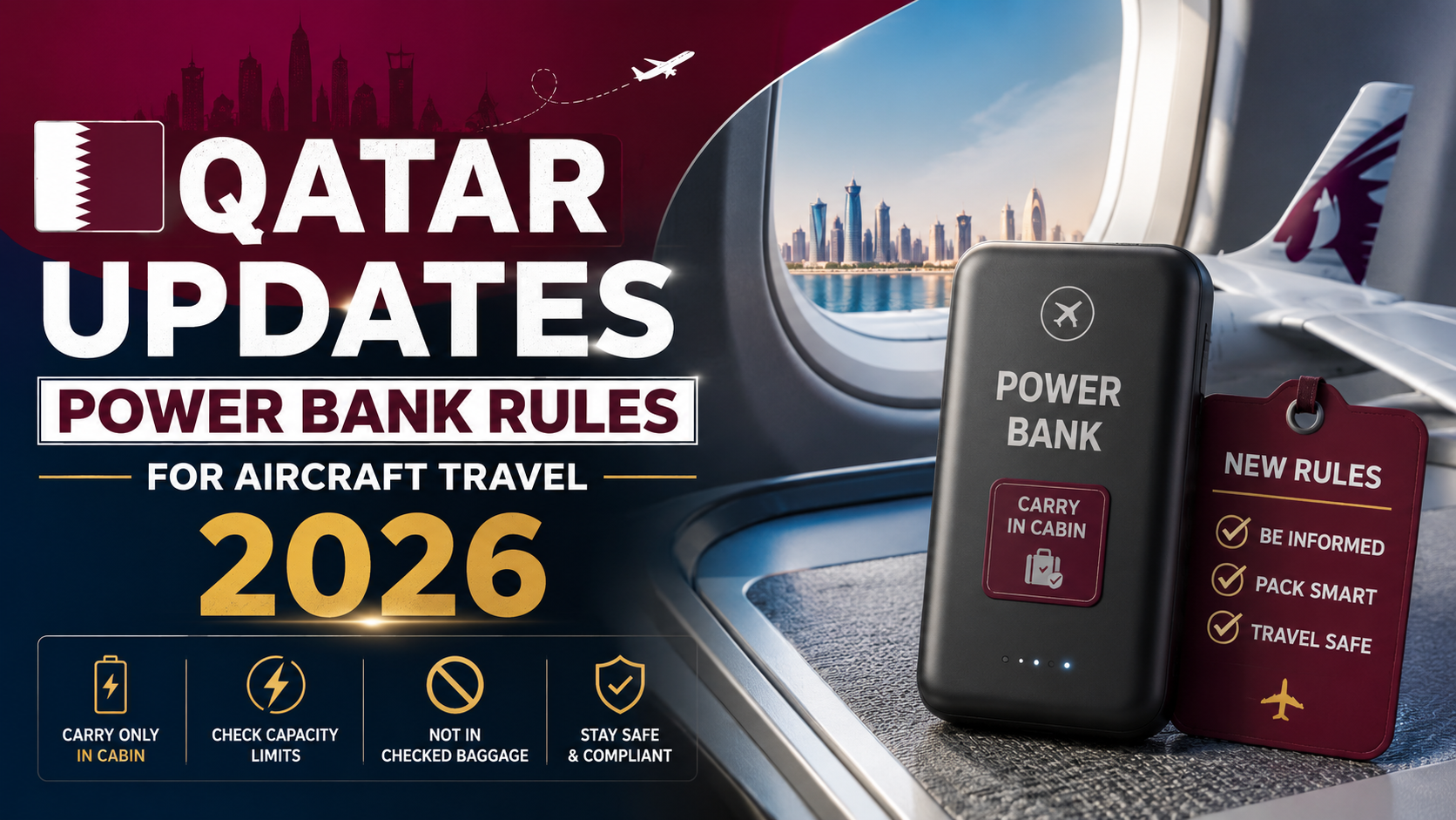Qatar flight power bank regulations