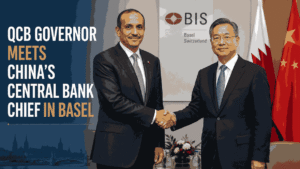 QCB Governor Meets China's Central Bank Chief in Basel